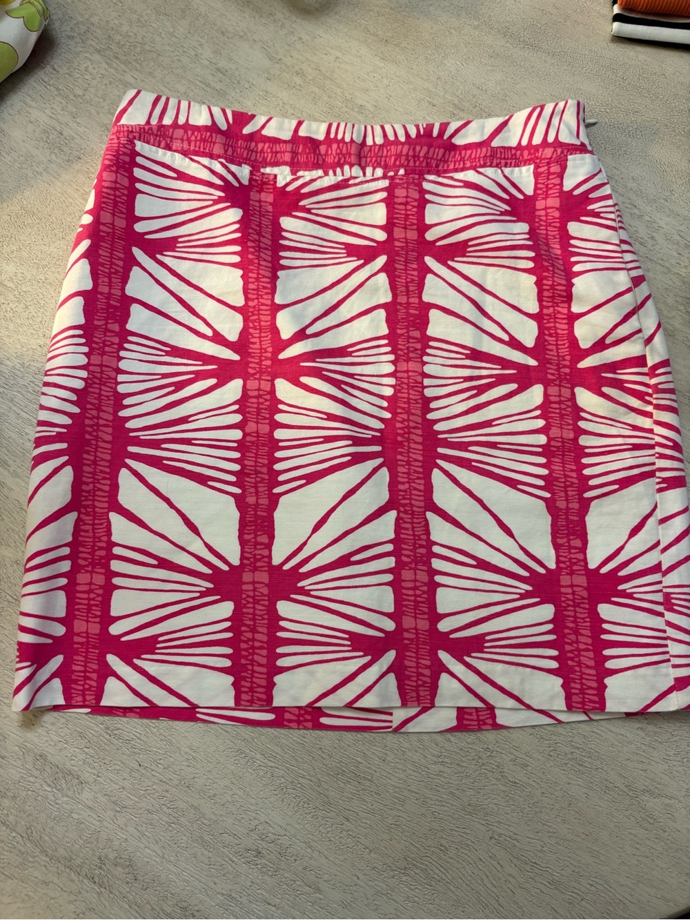 Merona Pink and White Printed Mini Skirt